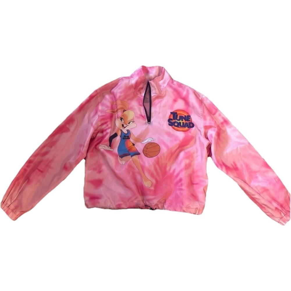 Space Jam A New Legacy Lola Bunny Tune Squad Pink Tie Dye Windbreaker Large